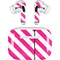 Pink and White Geometric Stripes AirPods Skins